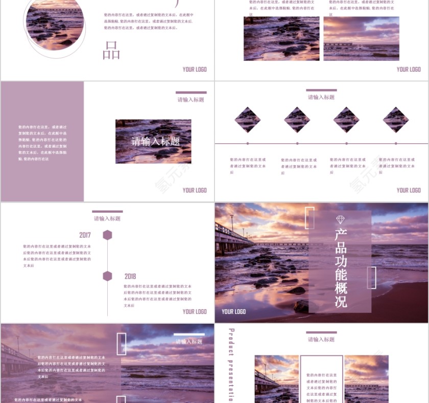 简约大气产品介绍PPT模板第2张