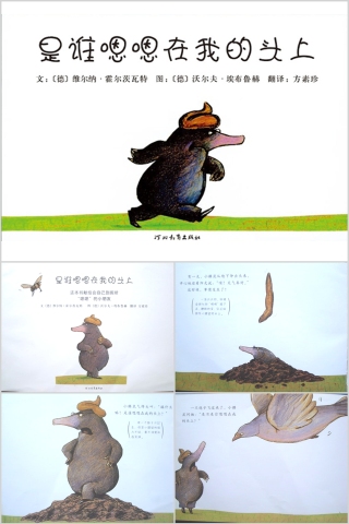 是谁嗯嗯在我的头上幼儿绘本教育课件