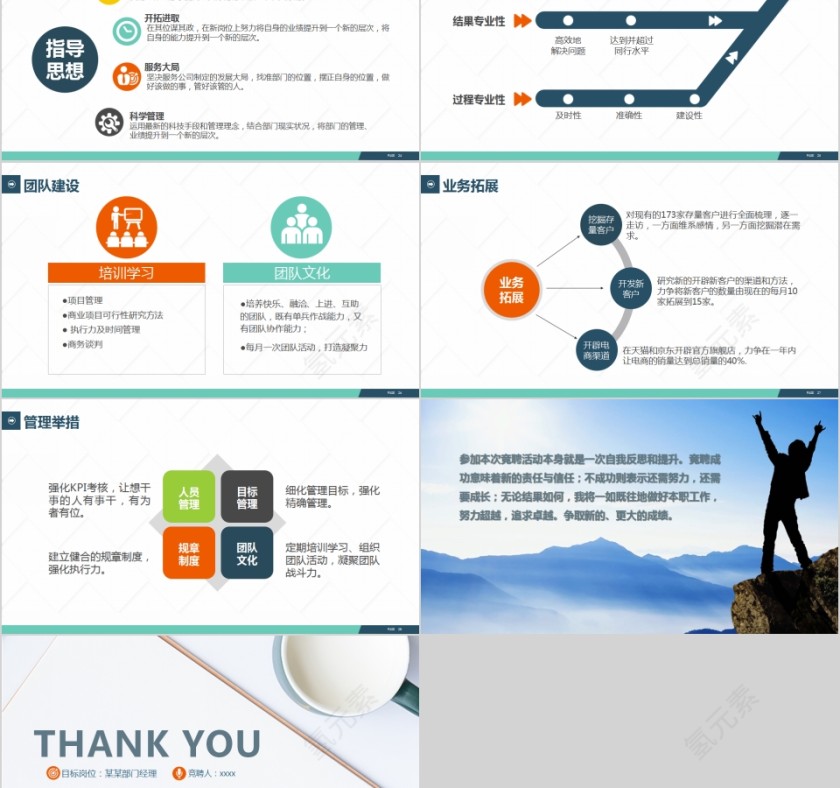 个人简历PPT岗位竞聘PPT模板第5张