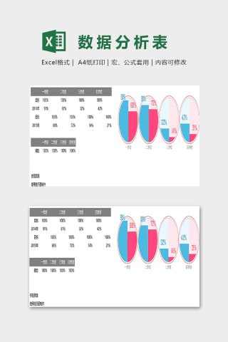 季度销售数据统计分析模版