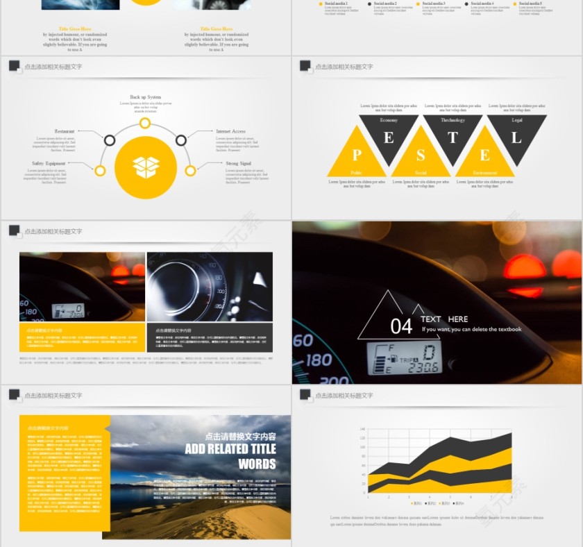 黄色简约汽车行业工作述职报告第3张