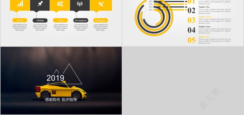 黄色简约汽车行业工作述职报告第5张