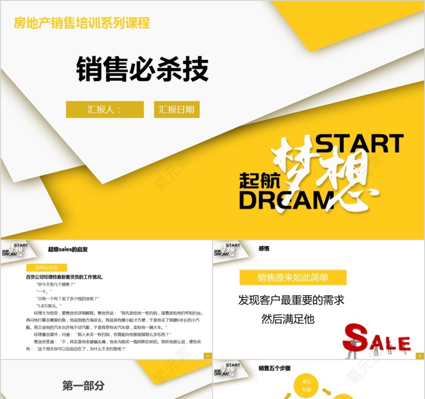 房地产销售培训系列课程ppt模板第1张