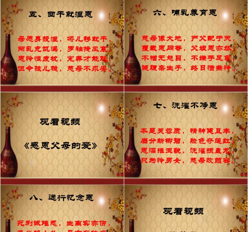  中小学生传统孝道PPT课件  第7张