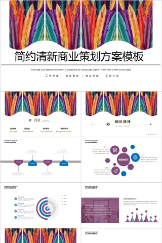 简约清新商业策划方案模板