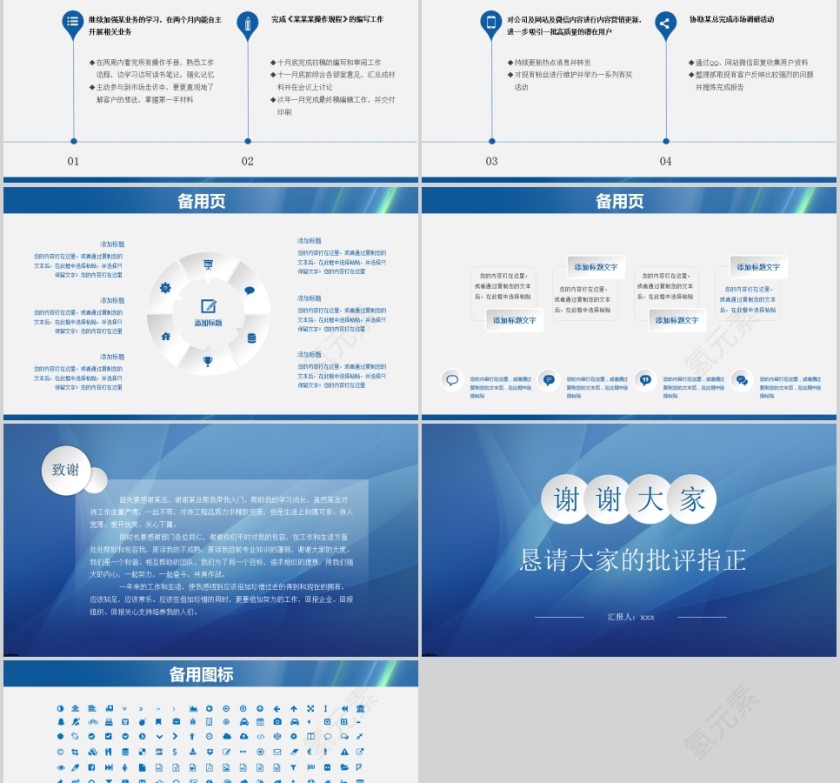 内容完整述职报告PPT第5张