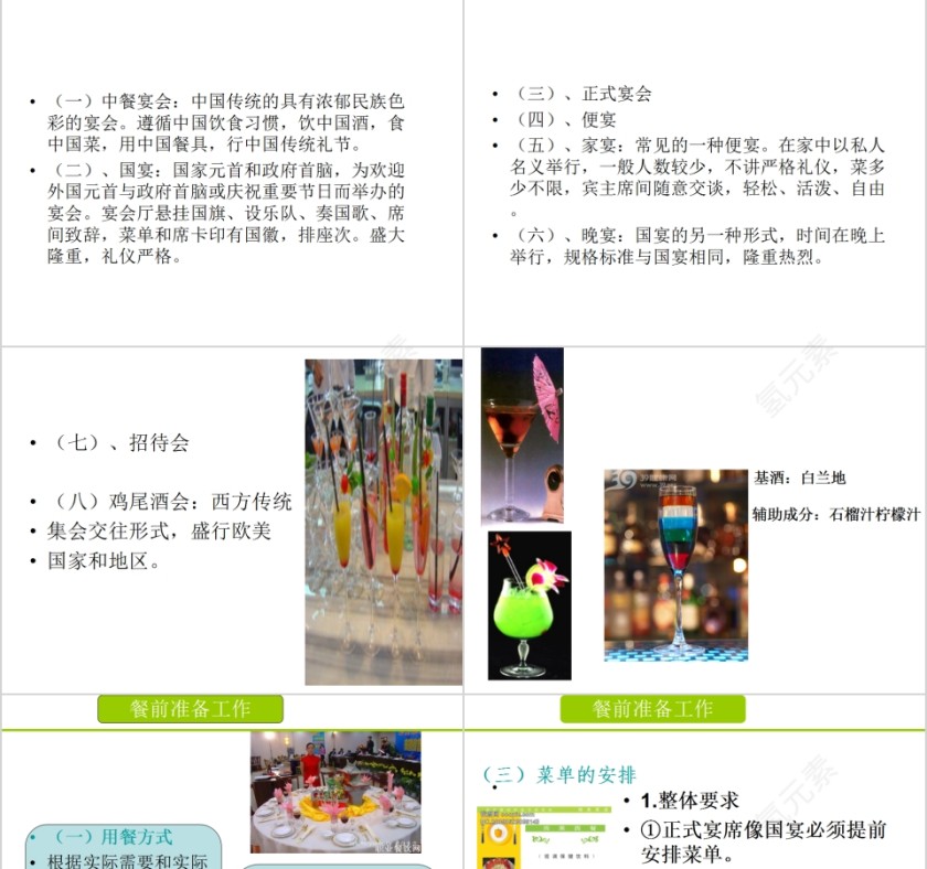 宴会培训礼仪PPT模板 第3张