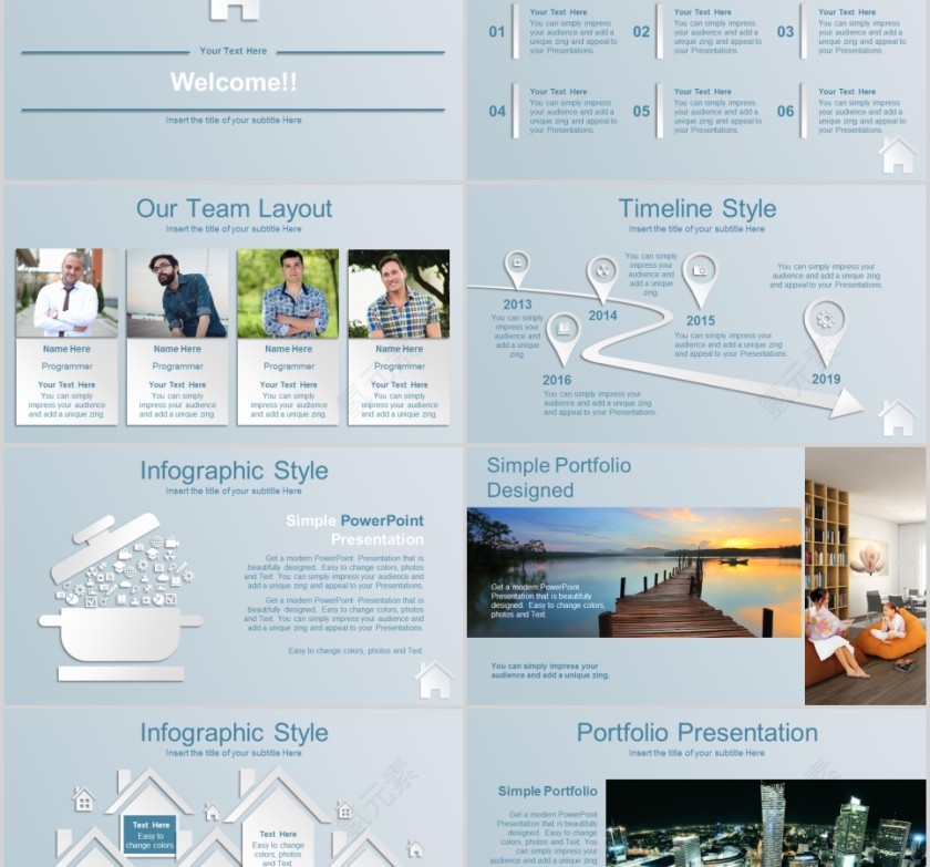 房地产建设动态PPT模版演示房地产销售PPT第2张