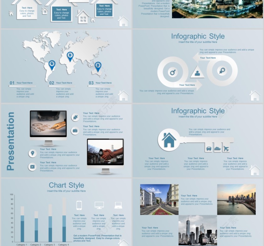 房地产建设动态PPT模版演示房地产销售PPT第3张