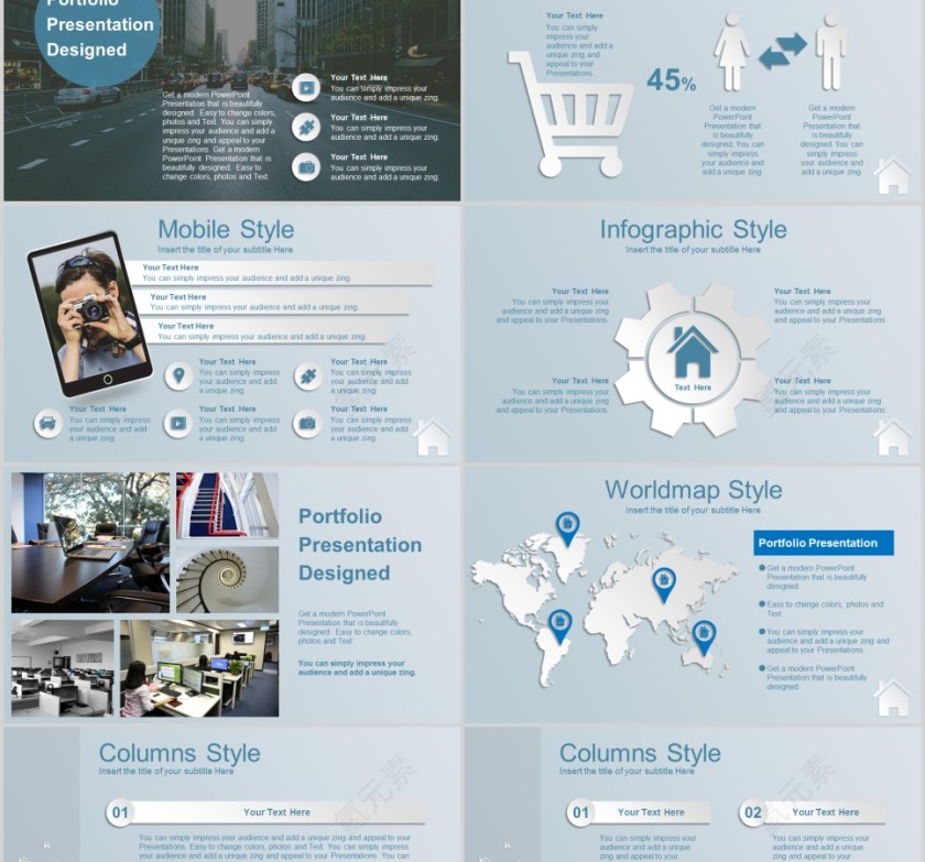 房地产建设动态PPT模版演示房地产销售PPT第5张