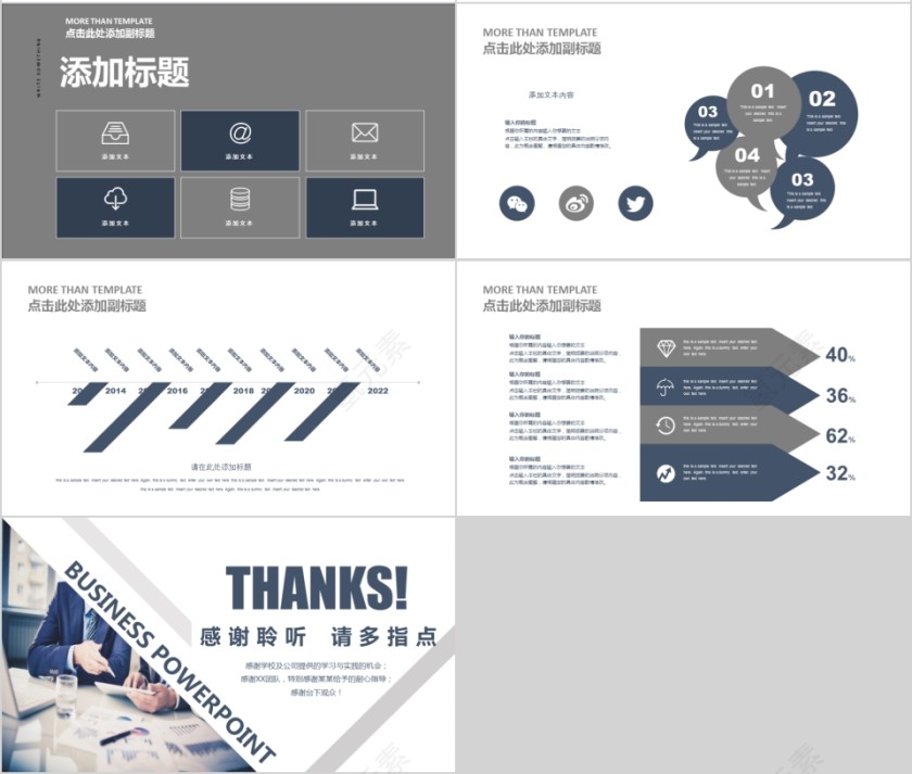 20xx年简约大气商务策划ppt模板第4张
