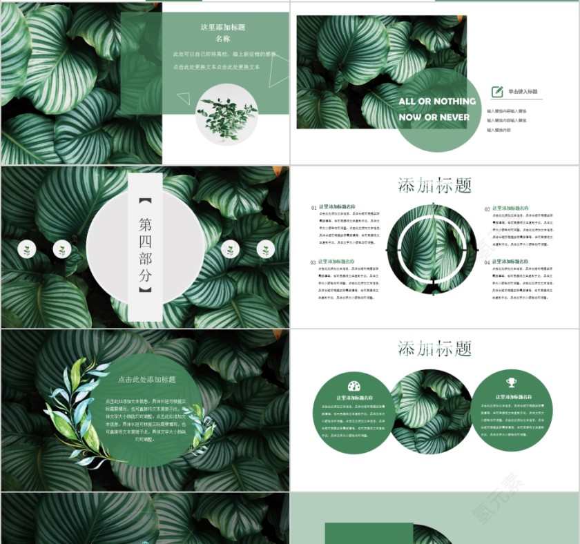 清新风格工作总结PPT第4张