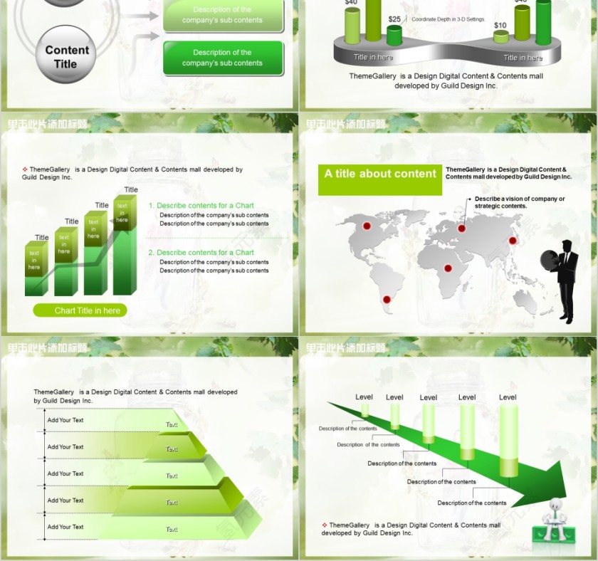 绿色简约美容美体spa模板PPT第2张