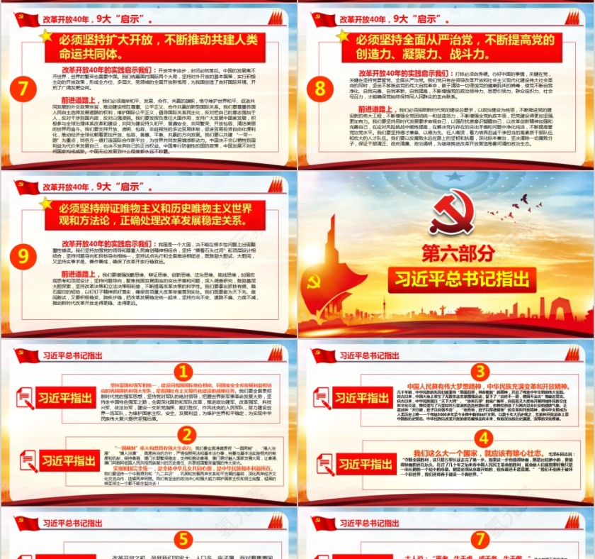 学习总书记改革开放41周年重要PPT庆祝改革开放40周年大会ppt第7张