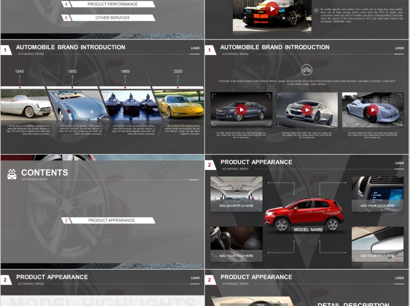 汽车行业销售计划简约ppt第2张