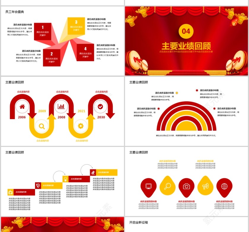 企业年会颁奖总结计划PPT第4张