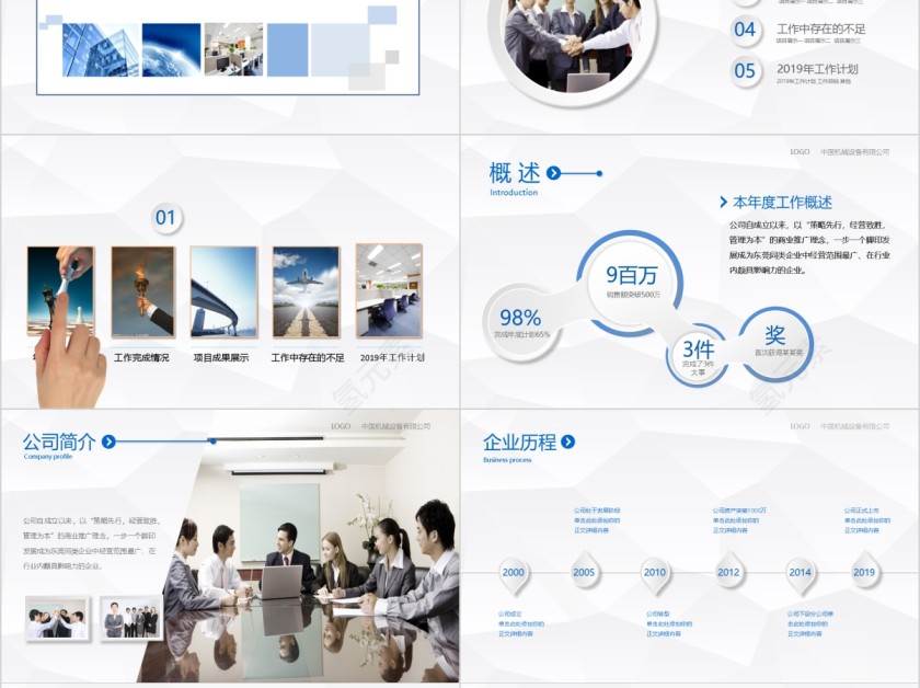 年中总结暨新年计划通用ppt第2张