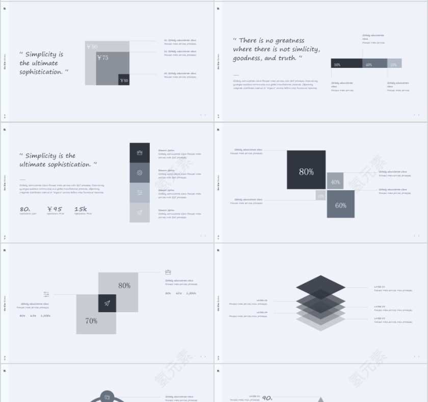 极简小清新产品介绍PPT模板第4张