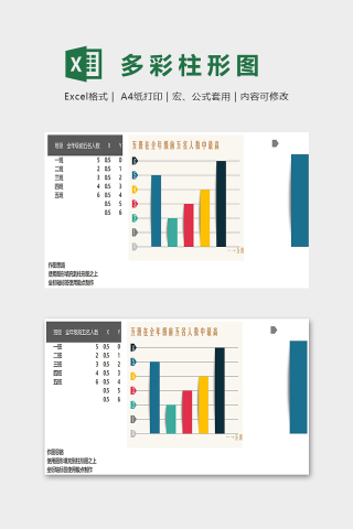 多彩柱形图