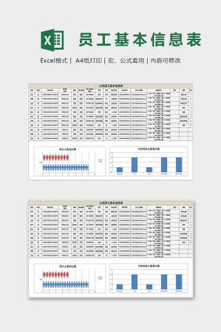 公司单位专业员工基本信息表