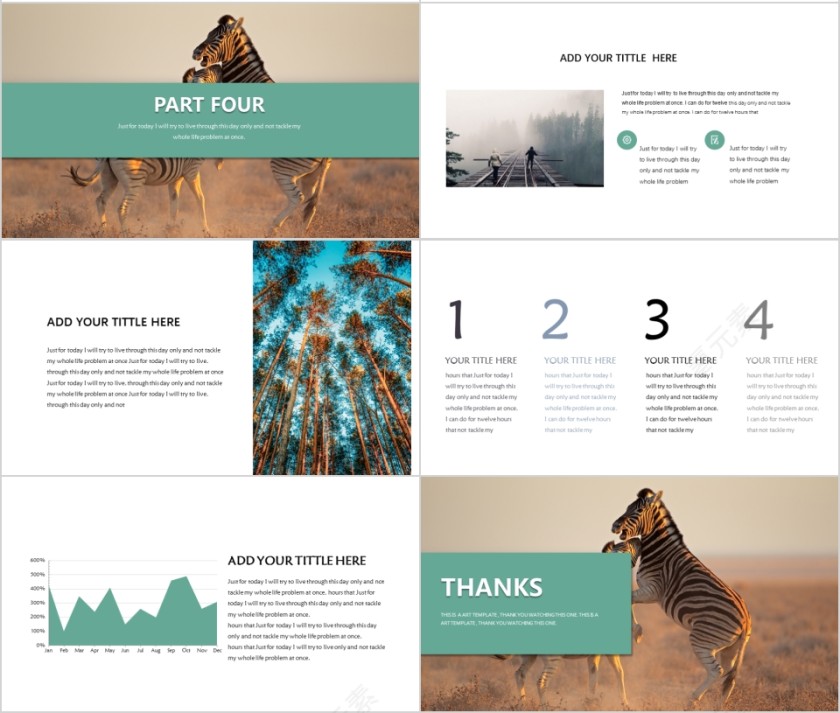 商务欧美ppt模板简约2019高端大气 商业工作汇报时尚极简风素材第4张