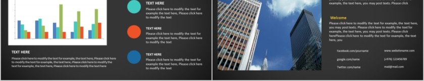 商务欧美ppt模板简约2019高端大气 商业工作汇报时尚极简风素材第5张