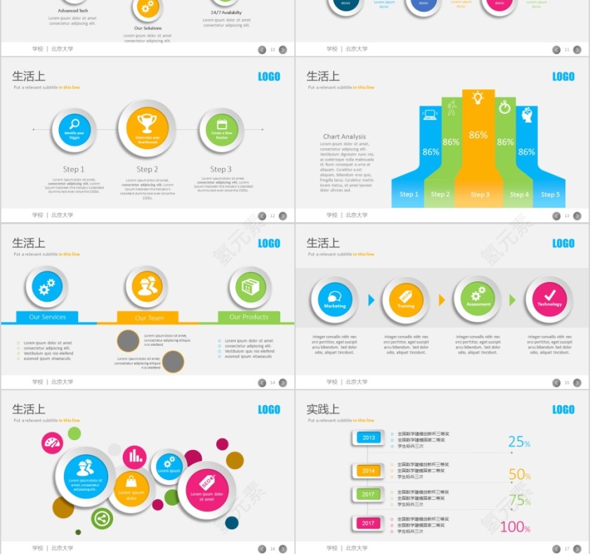 大学生奖学金申请答辩PPT模板第3张