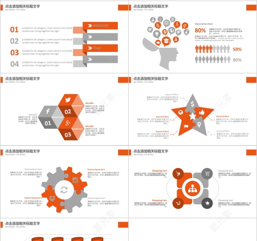 保险银行金融报告PPT素材幻灯片第4张