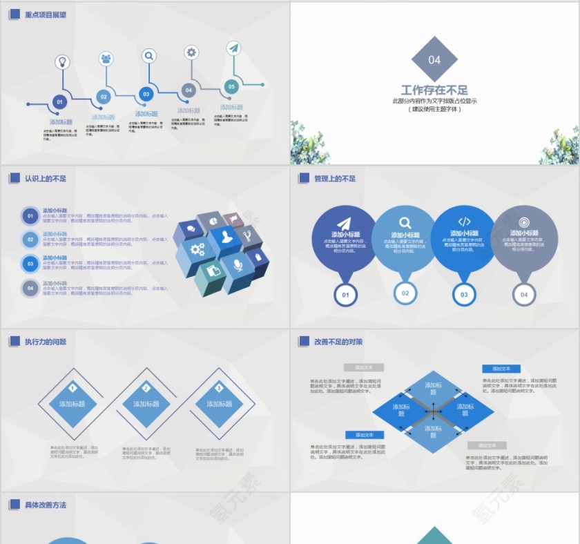 蓝色城市建设规划商务动态PPT模板 第4张