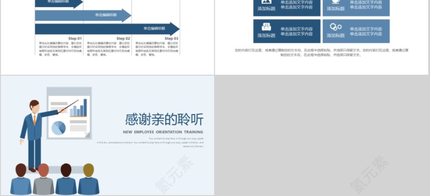 简约清新大气新员工入职培训岗前培训模板第5张