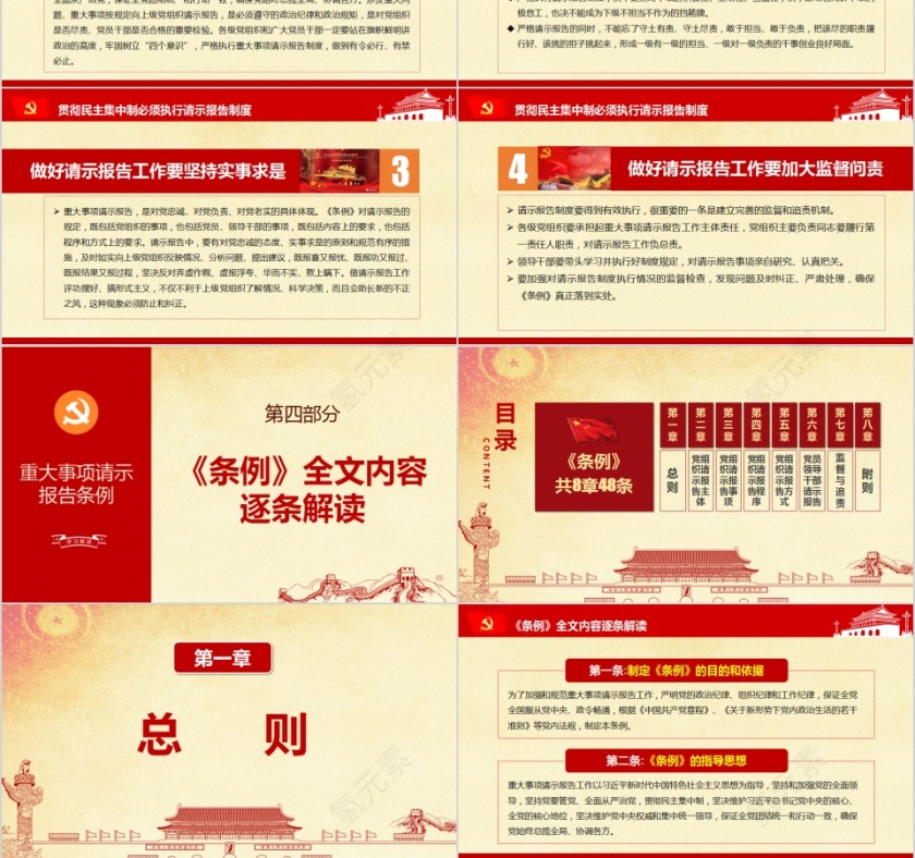 中国共产党重大事项请示报告条例PPT第3张