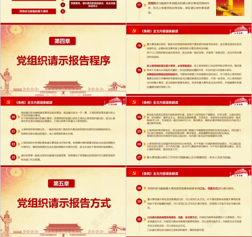 中国共产党重大事项请示报告条例PPT第6张