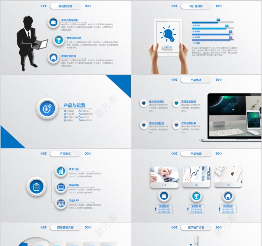 2019简约大气商务策划ppt模板商业创业计划书项目ppt模版融资路演第4张