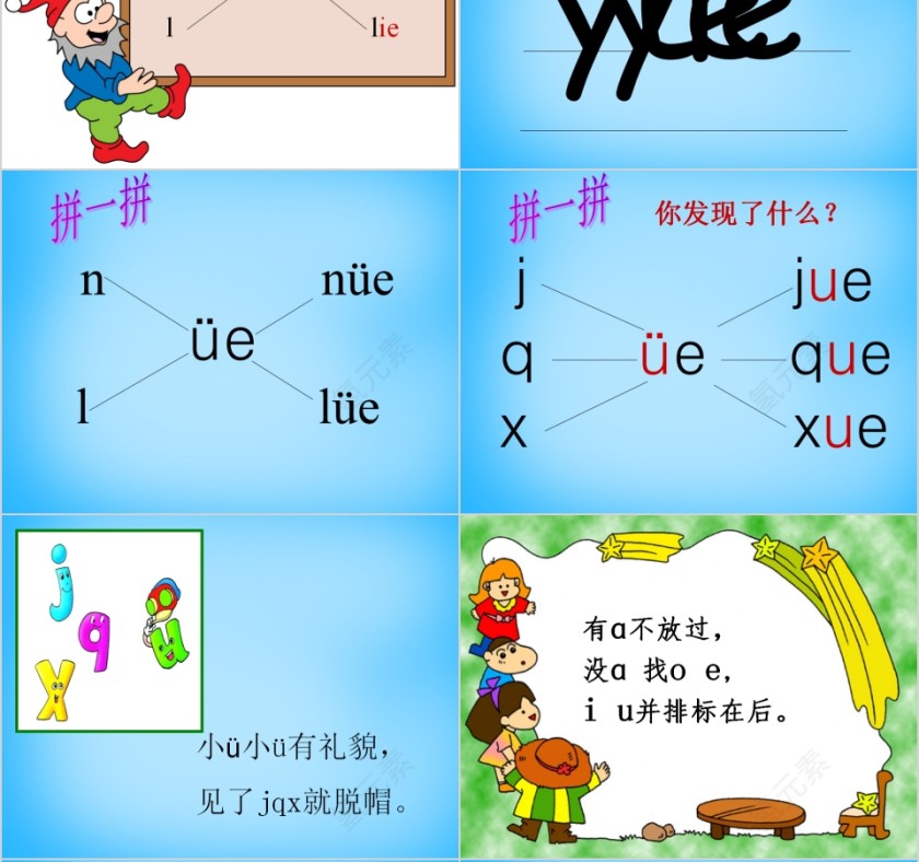 小学生汉语文拼音PPT课件 第6张