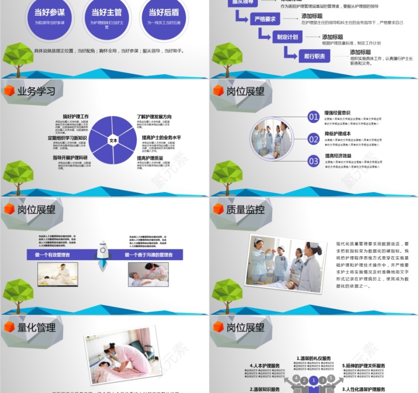 护士长竞聘ppt模板岗位述职报告竞聘演讲PPT素材幻灯片第2张