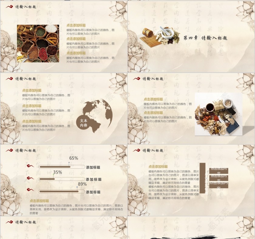 中医文化PPT模板第4张