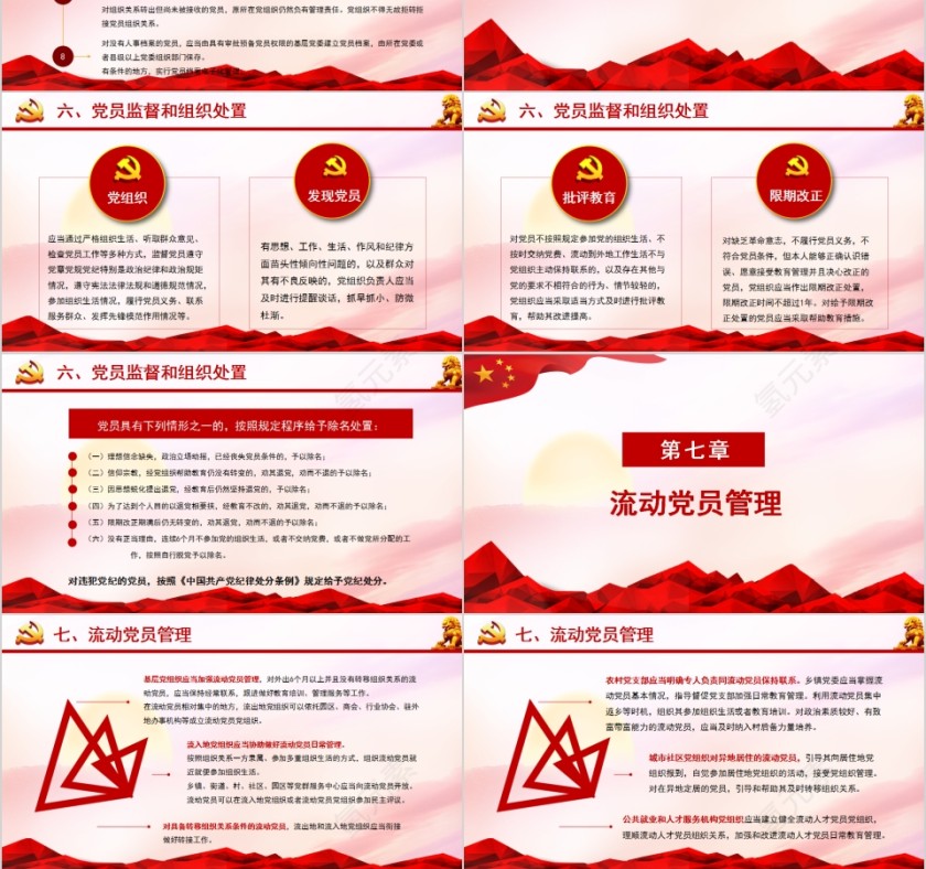 2019年中国共产党党员教育管理工作条例PPT模板第6张