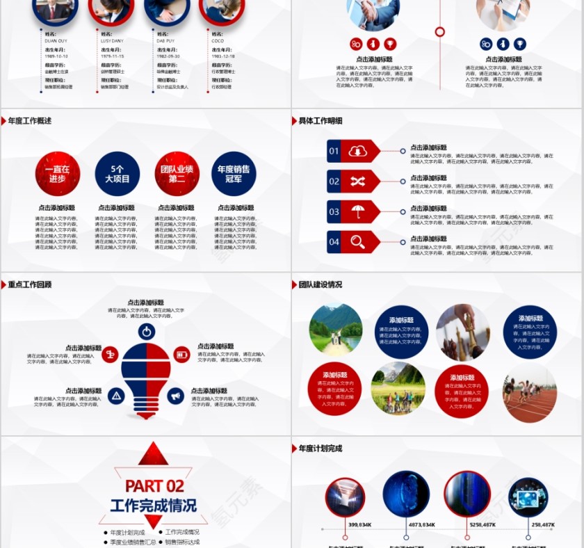 年终工作总结计划PPT第2张