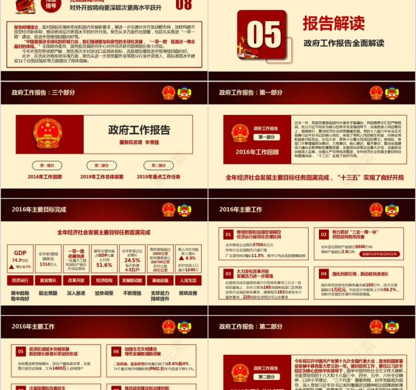 学习贯彻两会精神党课PPT第8张