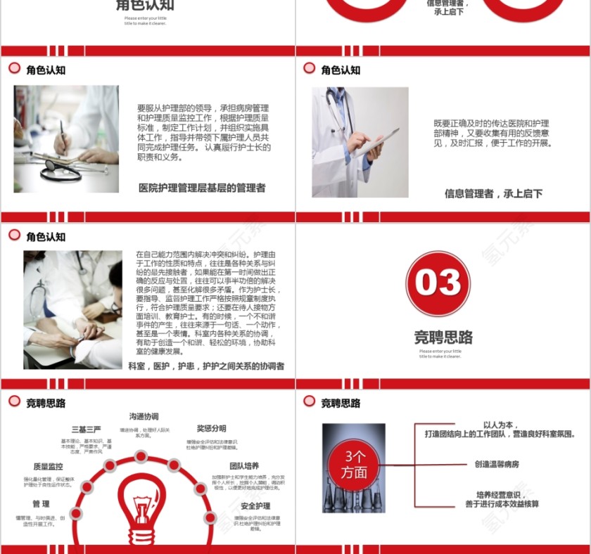 护士长竞聘ppt模板岗位述职报告竞聘演讲PPT素材幻灯片第3张