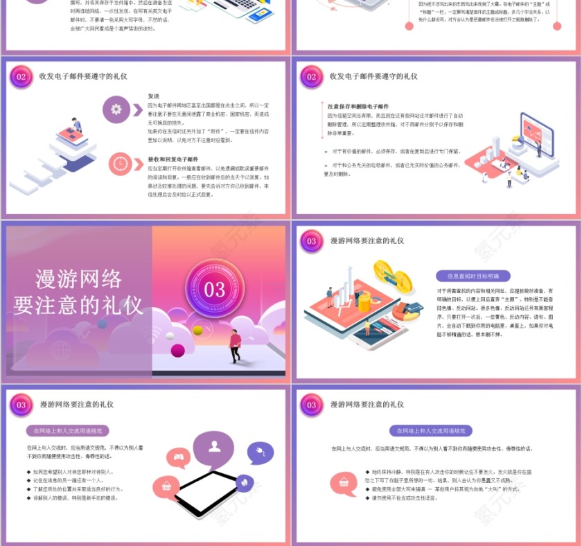 商务礼仪系列网络礼仪ppt第3张