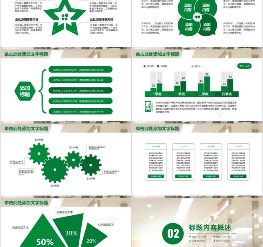 邮政银行工作汇报PPT第2张