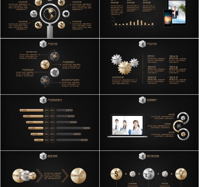 企业文化介绍动态PPT模板第5张
