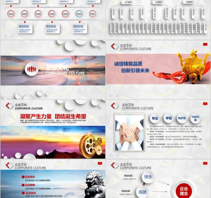 企业文化介绍动态PPT模板第2张