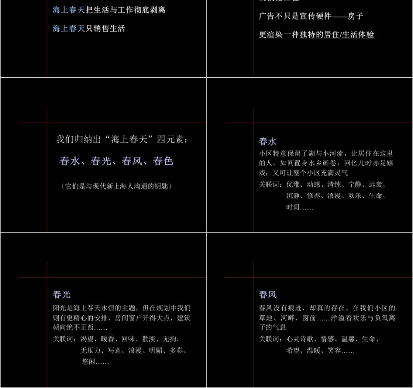 黑色房地产广告表现 ppt模板第2张