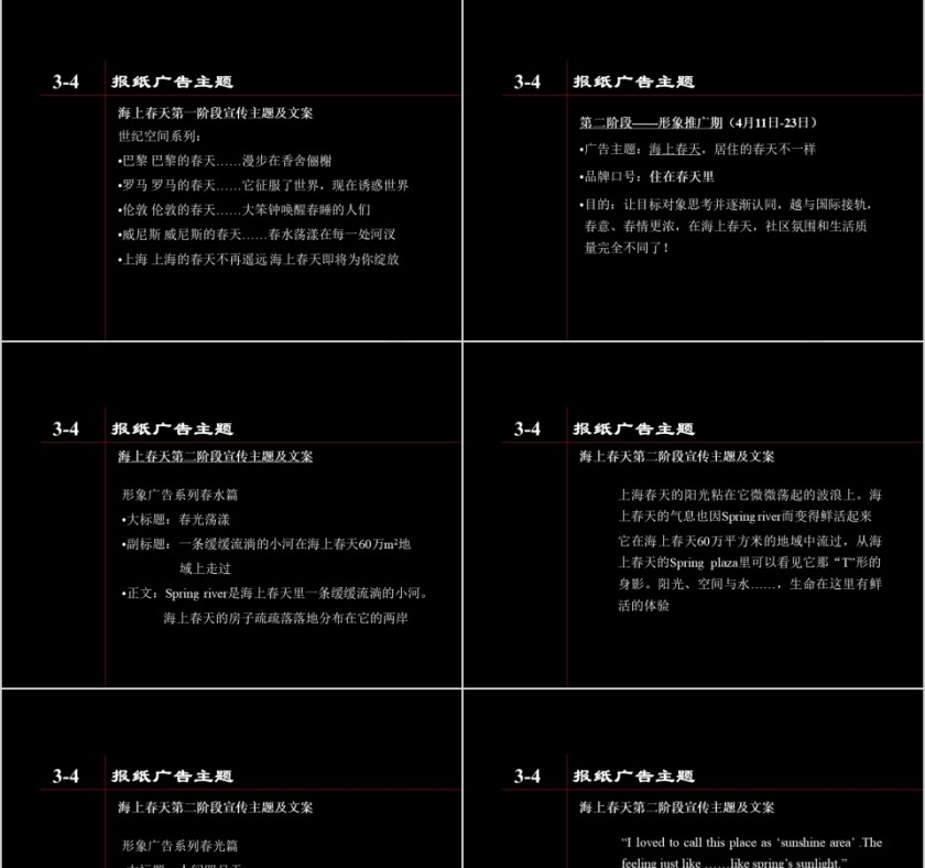 黑色房地产广告表现 ppt模板第11张