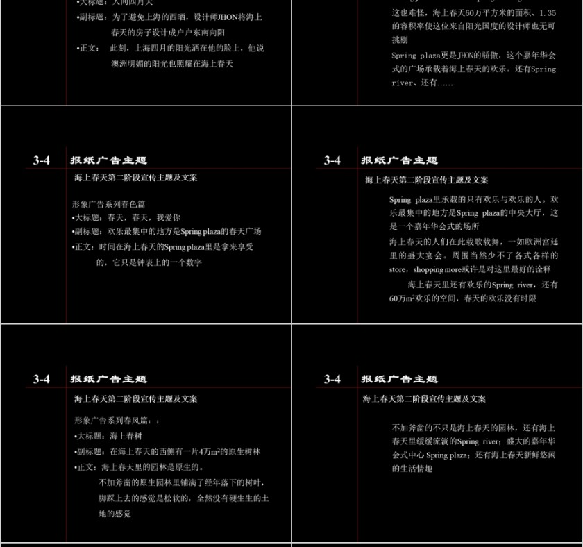 黑色房地产广告表现 ppt模板第12张