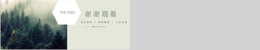 森系极简年末总结PPT模板第5张