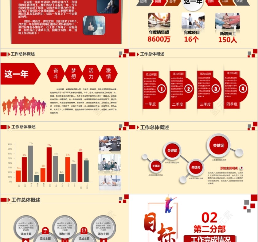 2019通用工作总结计划汇报PPT模板第2张