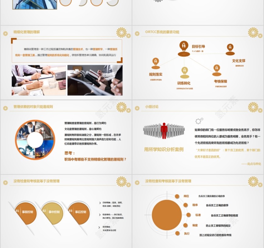 精细化管理培训PPT模板第3张